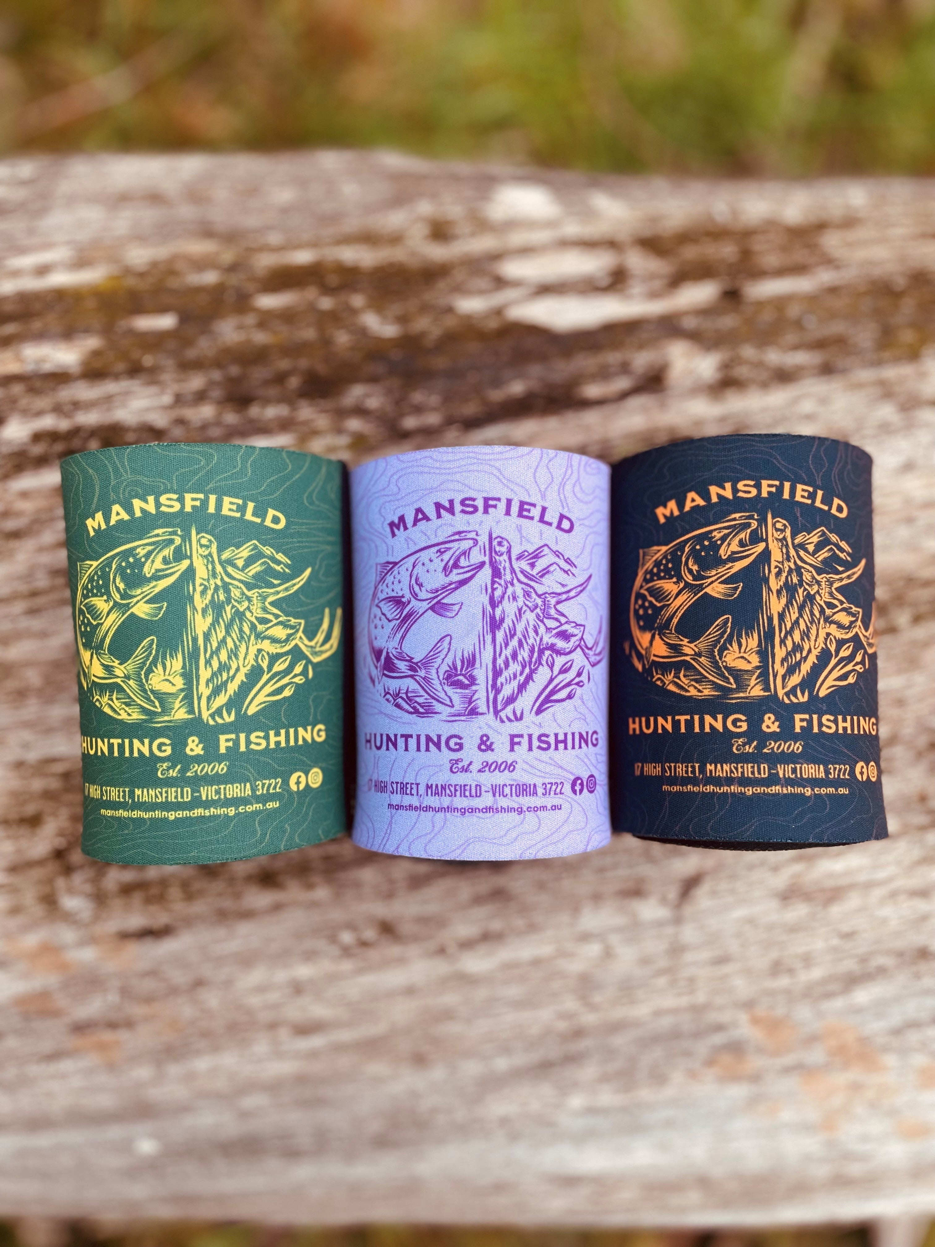 MHF Deer/Fish Stubby Holder - - Mansfield Hunting & Fishing - Products to prepare for Corona Virus