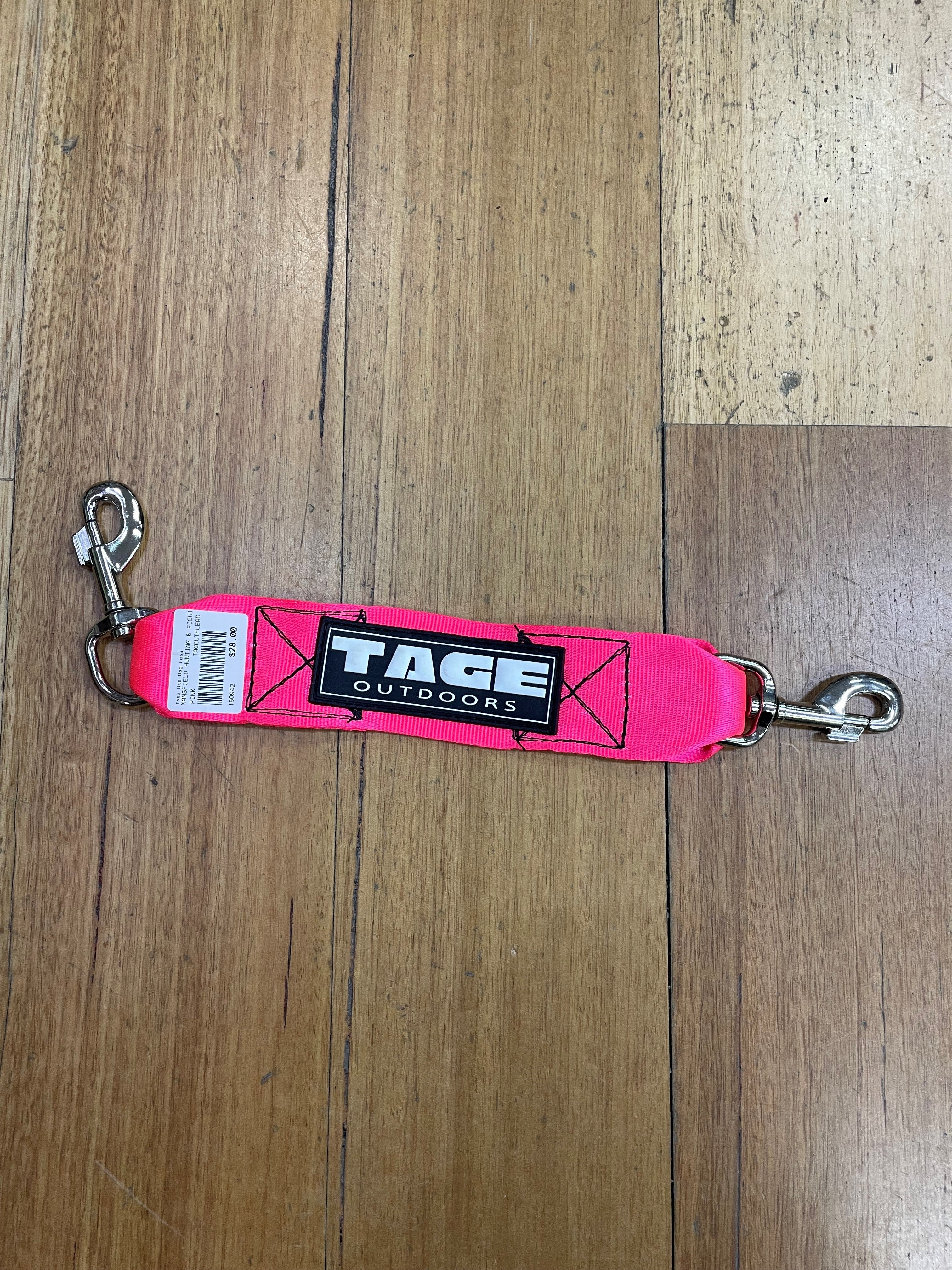 Tage Ute Dog Lead - PINK - Mansfield Hunting & Fishing - Products to prepare for Corona Virus