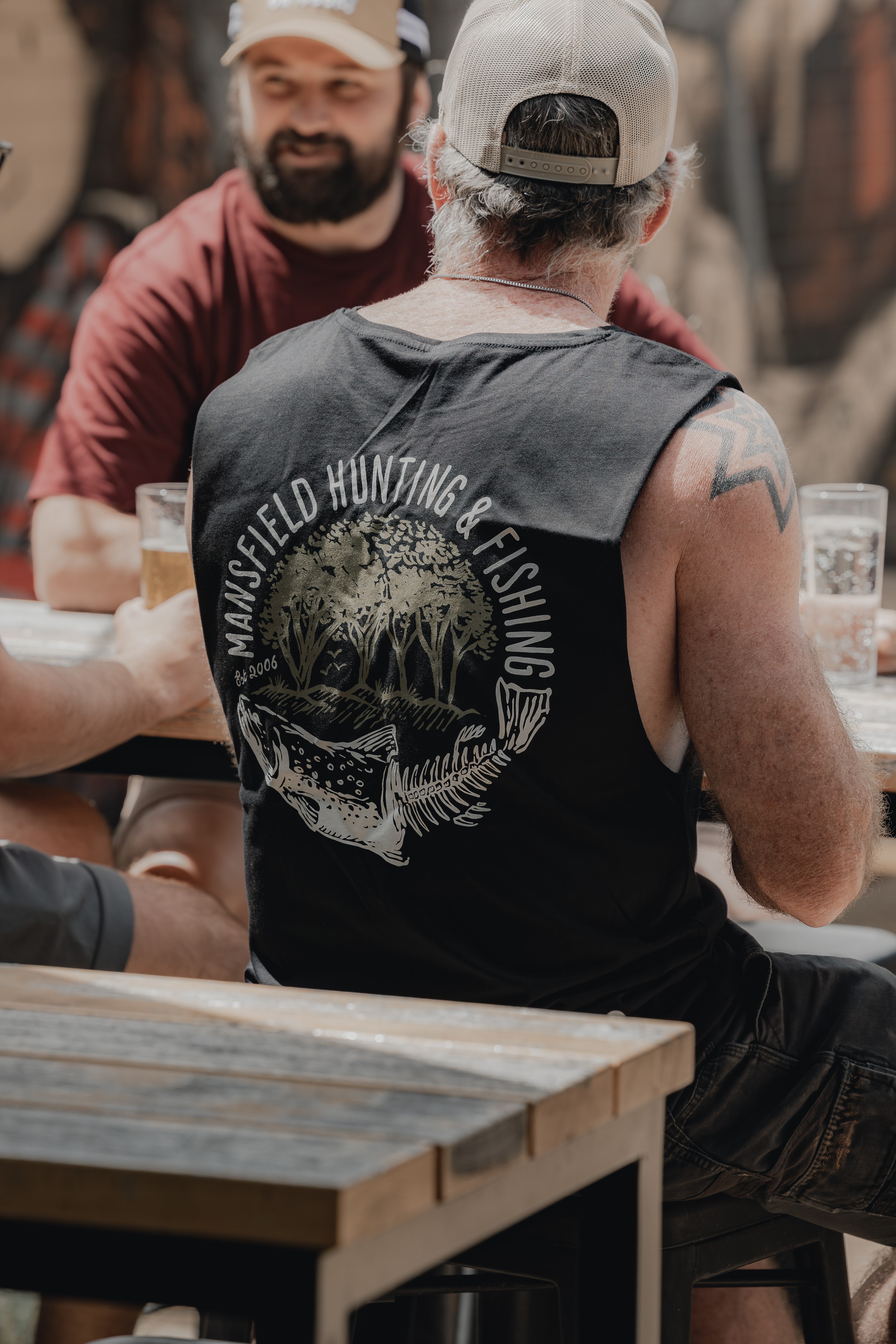 MHF Skeleton Trout Singlet - - Mansfield Hunting & Fishing - Products to prepare for Corona Virus