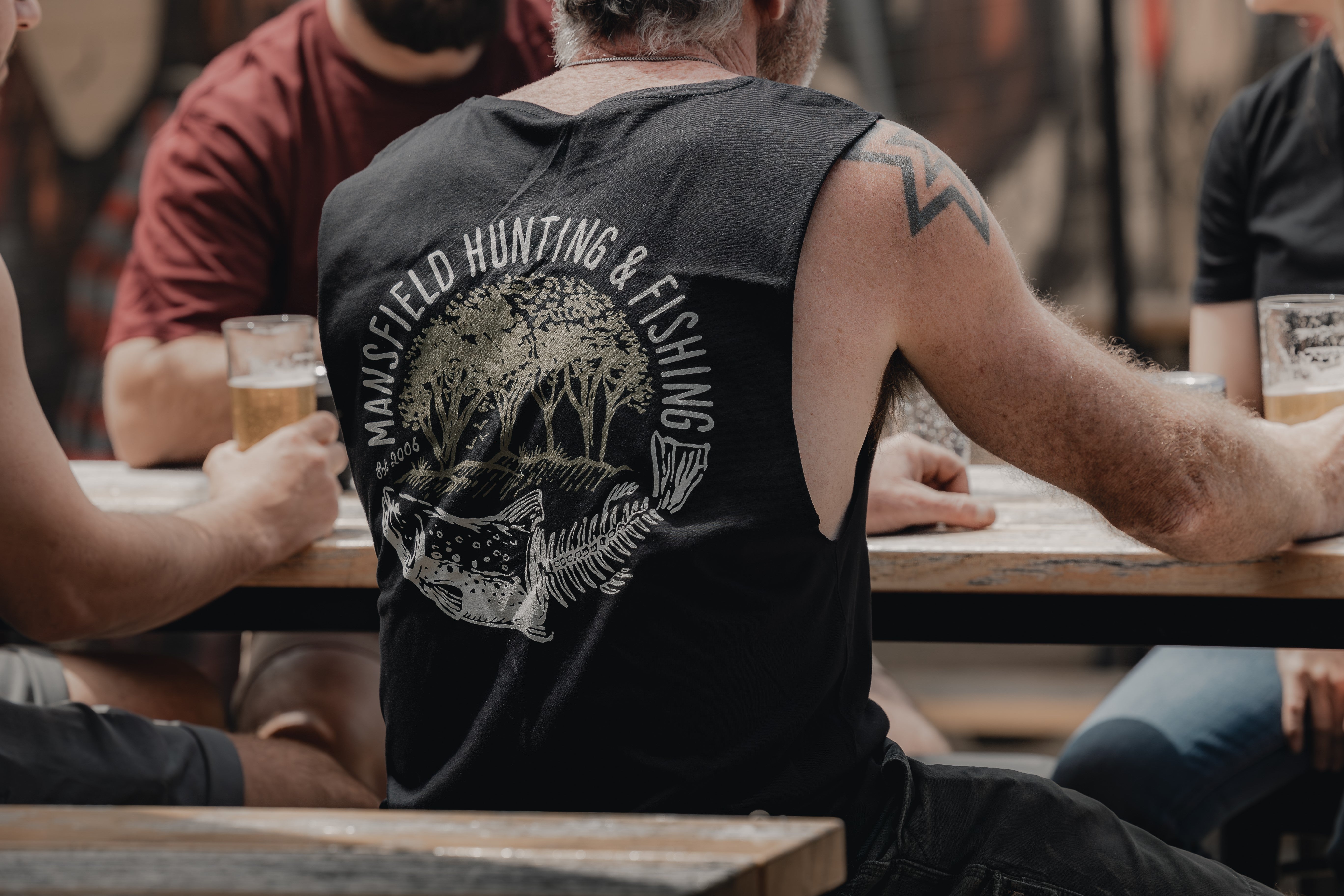 MHF Skeleton Trout Singlet - - Mansfield Hunting & Fishing - Products to prepare for Corona Virus