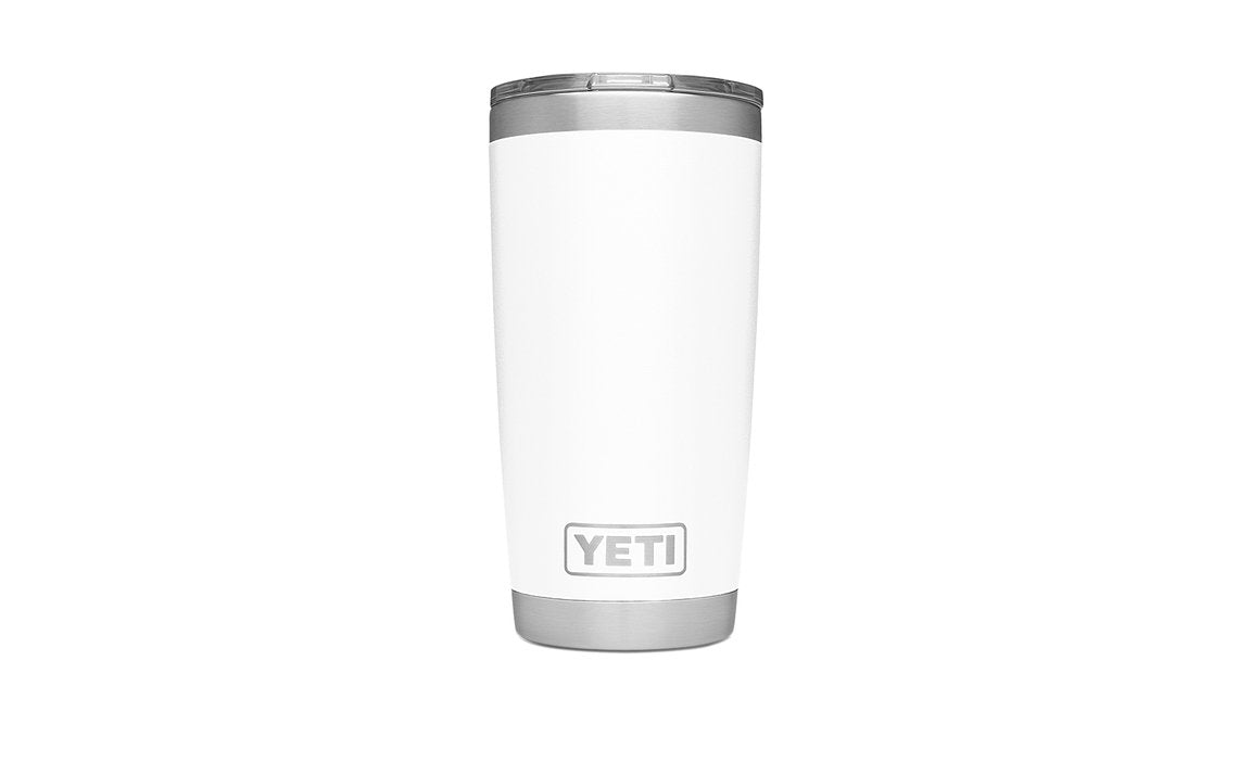 Yeti 20oz Tumbler with MagSlider Lid (591ml) - 20OZ / WHITE - Mansfield Hunting & Fishing - Products to prepare for Corona Virus