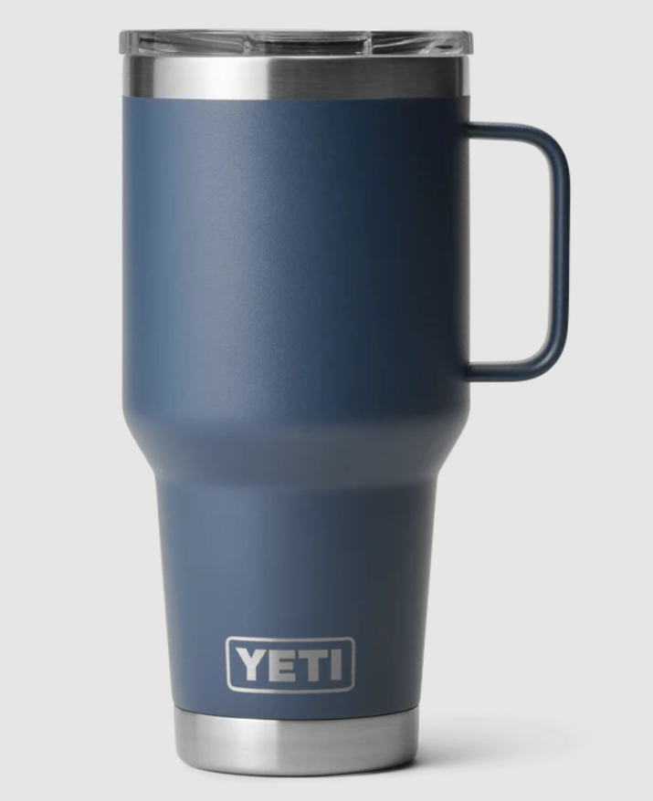 Yeti 30oz Travel Mug with StrongHold Lid (887ml) - 30OZ / NAVY - Mansfield Hunting & Fishing - Products to prepare for Corona Virus