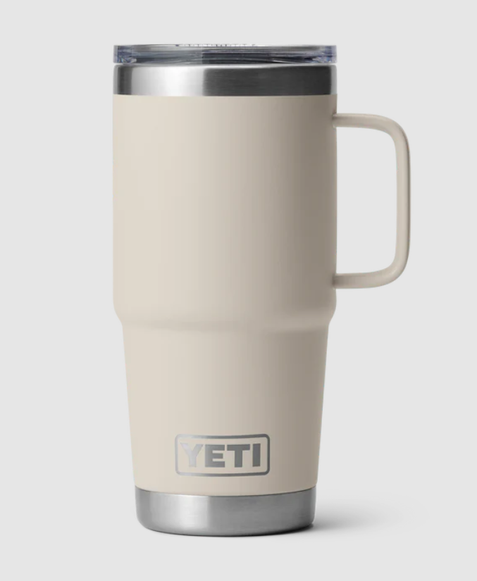 Yeti 20oz Travel Mug with StrongHold Lid (591ml) - 20OZ / CAPE TAUPE - Mansfield Hunting & Fishing - Products to prepare for Corona Virus