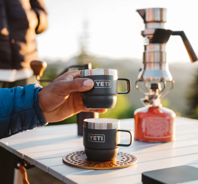 Yeti Rambler 6oz Stackable Expresso Mug - 2 Pk (177ml) - - Mansfield Hunting & Fishing - Products to prepare for Corona Virus