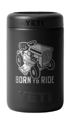Yeti Australian Colster 375ml Can Insulator - Born To Ride - Fathers Day Limited Edition - BLACK - Mansfield Hunting & Fishing - Products to prepare for Corona Virus