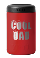 Yeti Australian Colster 375ml Can Insulator - Cool Dad - Fathers Day Limited Edition - RESCUE RED - Mansfield Hunting & Fishing - Products to prepare for Corona Virus
