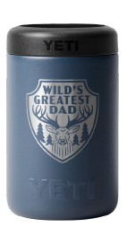 Yeti Australian Colster 375ml Can Insulator - Wild's Greatest Dad - Fathers Day Limited Edition - - Mansfield Hunting & Fishing - Products to prepare for Corona Virus