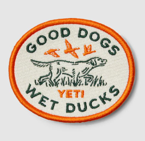 Yeti Good Dogs Patch - ORANGE - Mansfield Hunting & Fishing - Products to prepare for Corona Virus
