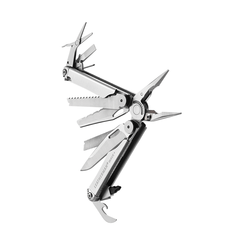 Leatherman Wave + Nylon Button Sheath - Clam -  - Mansfield Hunting & Fishing - Products to prepare for Corona Virus