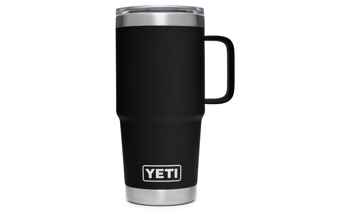 Yeti 20oz Travel Mug with StrongHold Lid (591ml) - 20OZ / BLACK - Mansfield Hunting & Fishing - Products to prepare for Corona Virus