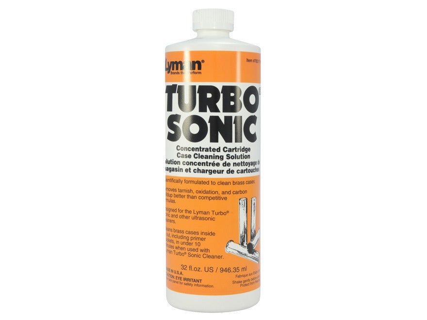 Lyman Turbo Sonic Concentrated Cartridge Case Cleaning Solution 16 fl. oz -  - Mansfield Hunting & Fishing - Products to prepare for Corona Virus