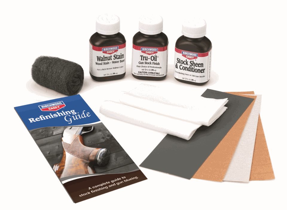 Birchwood Casey Tru-Oil Gun Stock Finish Kit - - Mansfield Hunting & Fishing - Products to prepare for Corona Virus