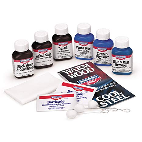 Birchwood Casey Deluxe Perma Blue & Tru-Oil Kit - - Mansfield Hunting & Fishing - Products to prepare for Corona Virus
