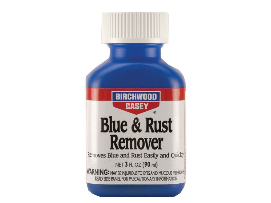 Birchwood Casey Blue & Rust Remover 3oz - - Mansfield Hunting & Fishing - Products to prepare for Corona Virus