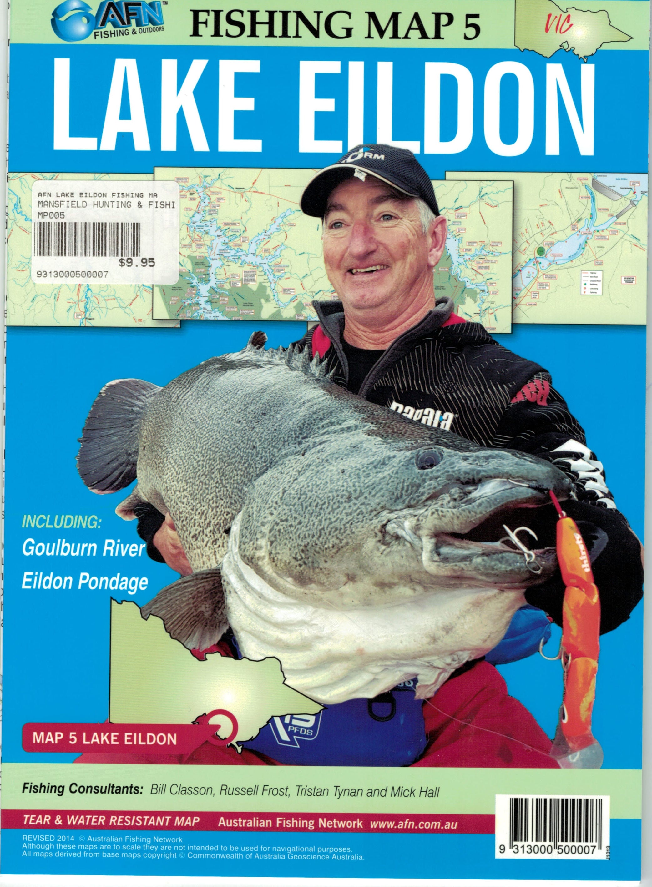 AFN Lake Eildon Fishing Map #5 6448417 - - Mansfield Hunting & Fishing - Products to prepare for Corona Virus