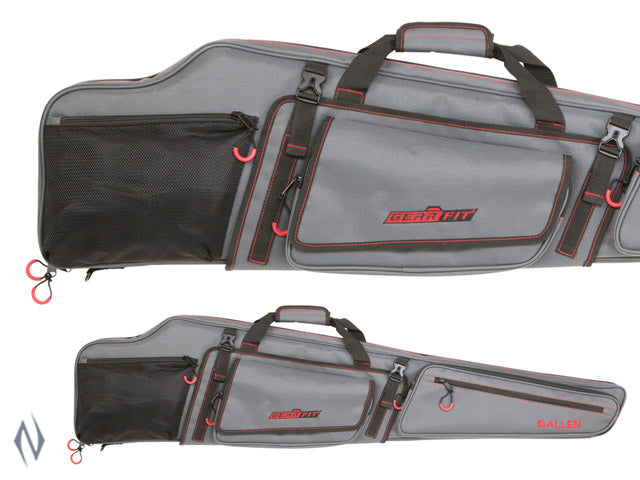 Allen Gear Fit Dakota Rifle Case Grey/Red 48 Inch - - Mansfield Hunting & Fishing - Products to prepare for Corona Virus