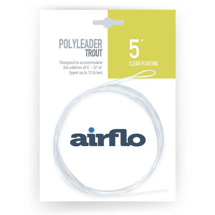 Airflo Polyleader Trout 5ft Clear Floating -  - Mansfield Hunting & Fishing - Products to prepare for Corona Virus