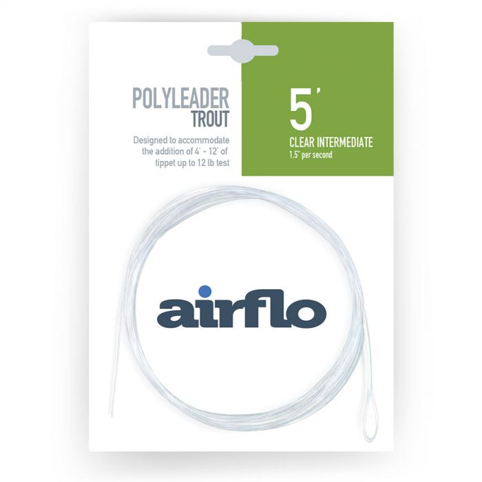 Airflo Polyleader Trout 5ft Clear Intermediate Leader - - Mansfield Hunting & Fishing - Products to prepare for Corona Virus