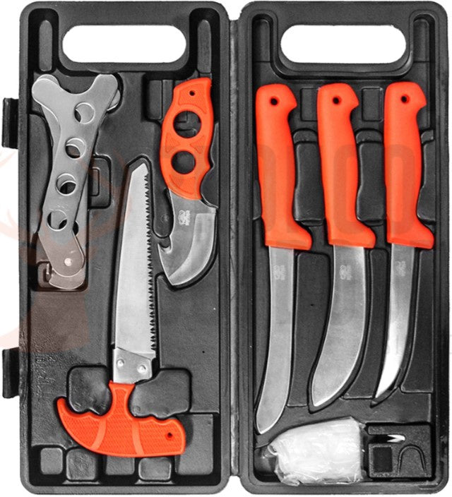 Buffalo River Slaughter/Knife Set In Hard Case - - Mansfield Hunting & Fishing - Products to prepare for Corona Virus