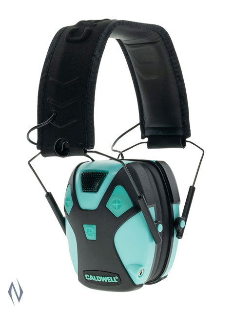 Caldwell Emax Pro Electronic Ear Muffs Aqua - - Mansfield Hunting & Fishing - Products to prepare for Corona Virus