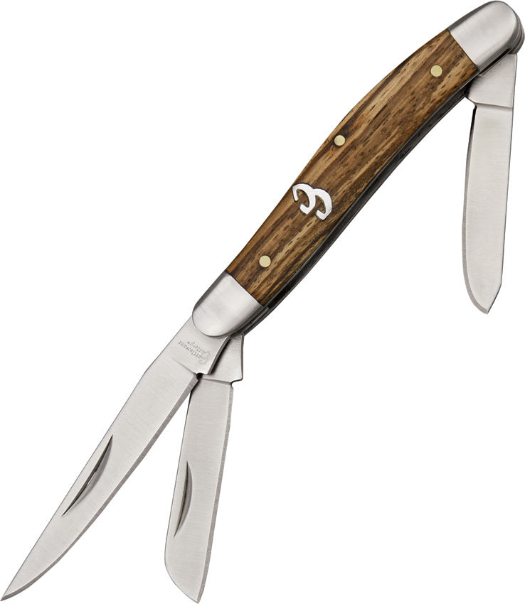 Cattlemans Cutlery Sagebrush Stockman Wood 3 Blade -  - Mansfield Hunting & Fishing - Products to prepare for Corona Virus
