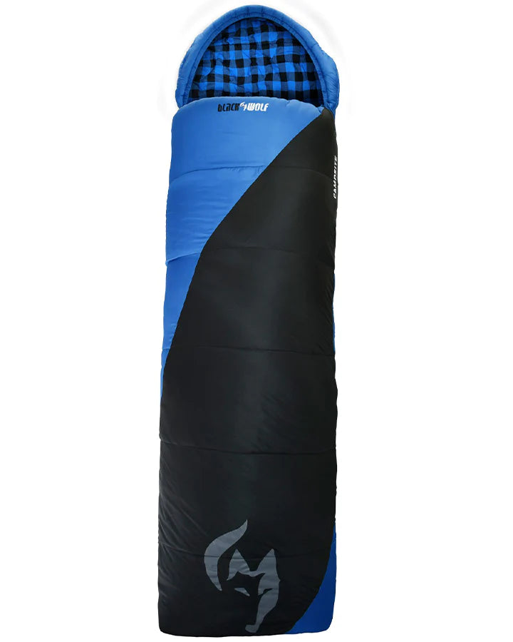 BlackWolf Campsite Series Sleeping Bag 0 degrees - BLUE - Mansfield Hunting & Fishing - Products to prepare for Corona Virus