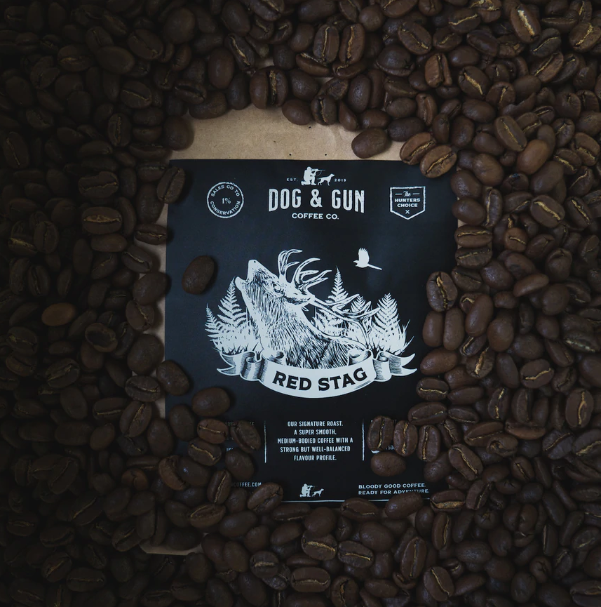Dog & Gun Whole Beans - 750g - RED STAG - Mansfield Hunting & Fishing - Products to prepare for Corona Virus