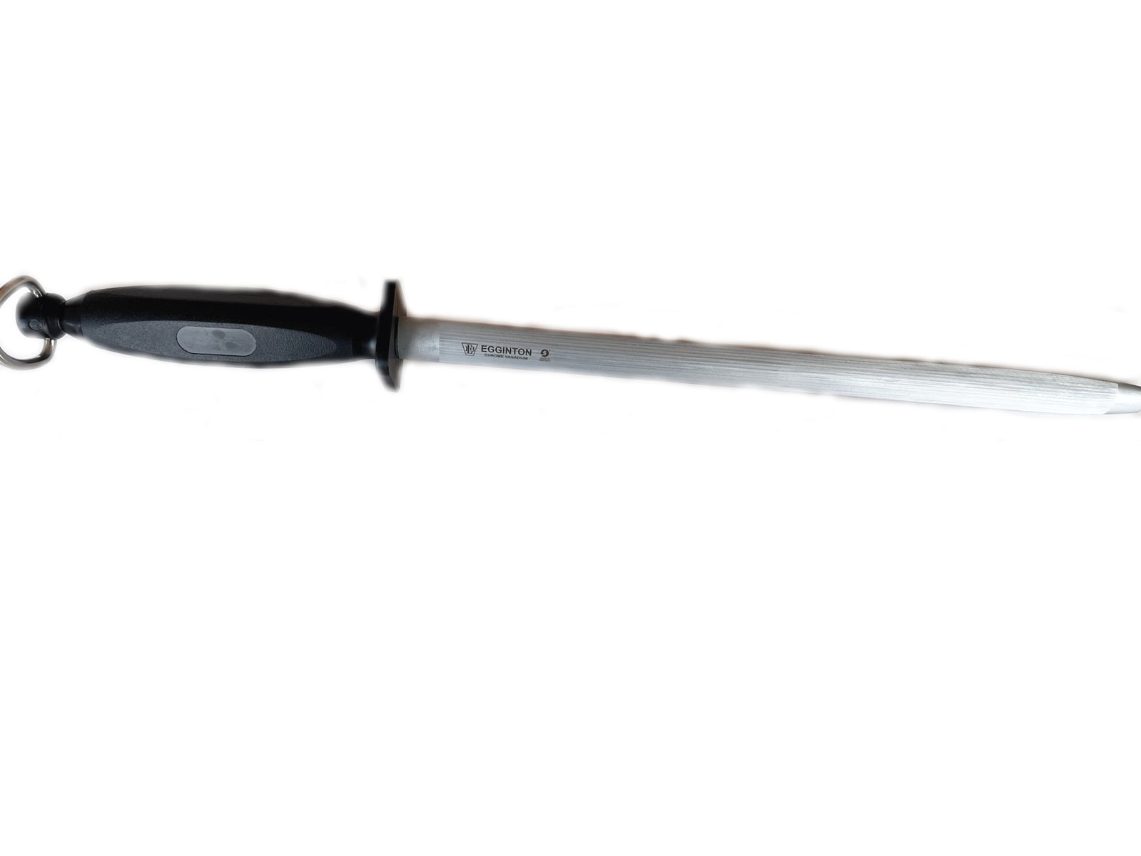 Egginton Professional Sharpening Steel Oval 12 inch Fine Cut Black Handle - - Mansfield Hunting & Fishing - Products to prepare for Corona Virus