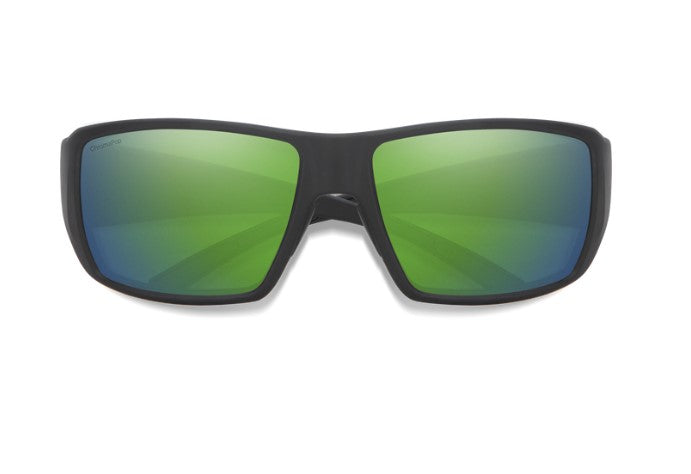 Smith Optics Guides Choice - Matte Black Chromapop Glass Polarized Green Mirror - - Mansfield Hunting & Fishing - Products to prepare for Corona Virus