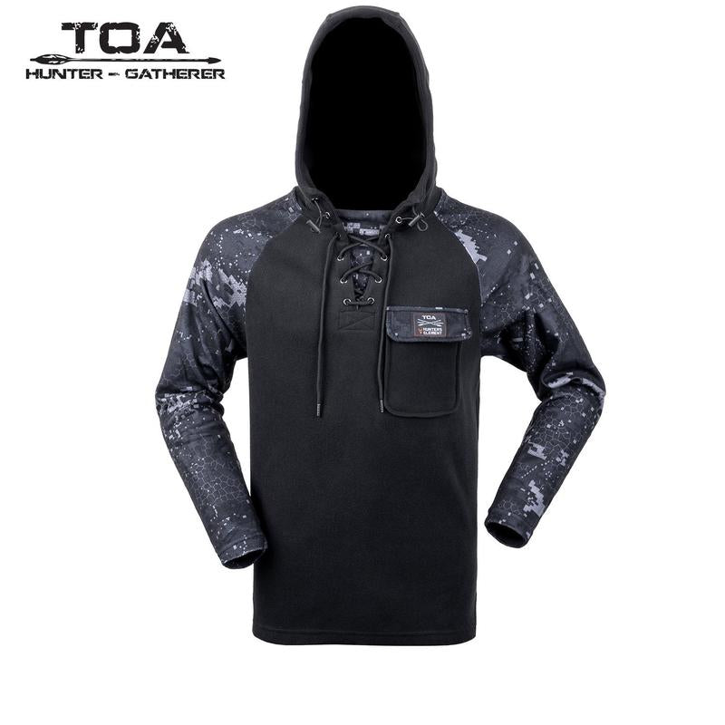 Hunters Element Whakarapu Long Sleeve Hood - S / DESOLVE BLAK - Mansfield Hunting & Fishing - Products to prepare for Corona Virus