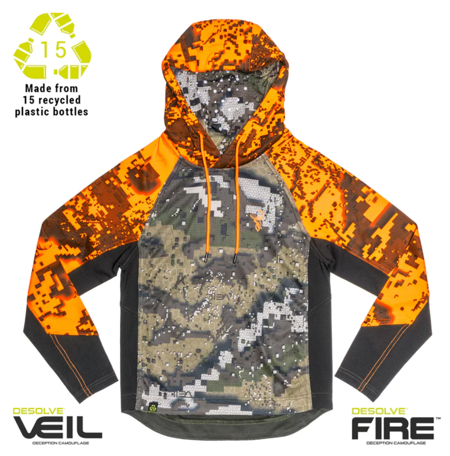 Hunters Element Kids Vantage Hoodie - Desolve Fire/Veil - 2 / DESOLVE FIRE/VEIL - Mansfield Hunting & Fishing - Products to prepare for Corona Virus