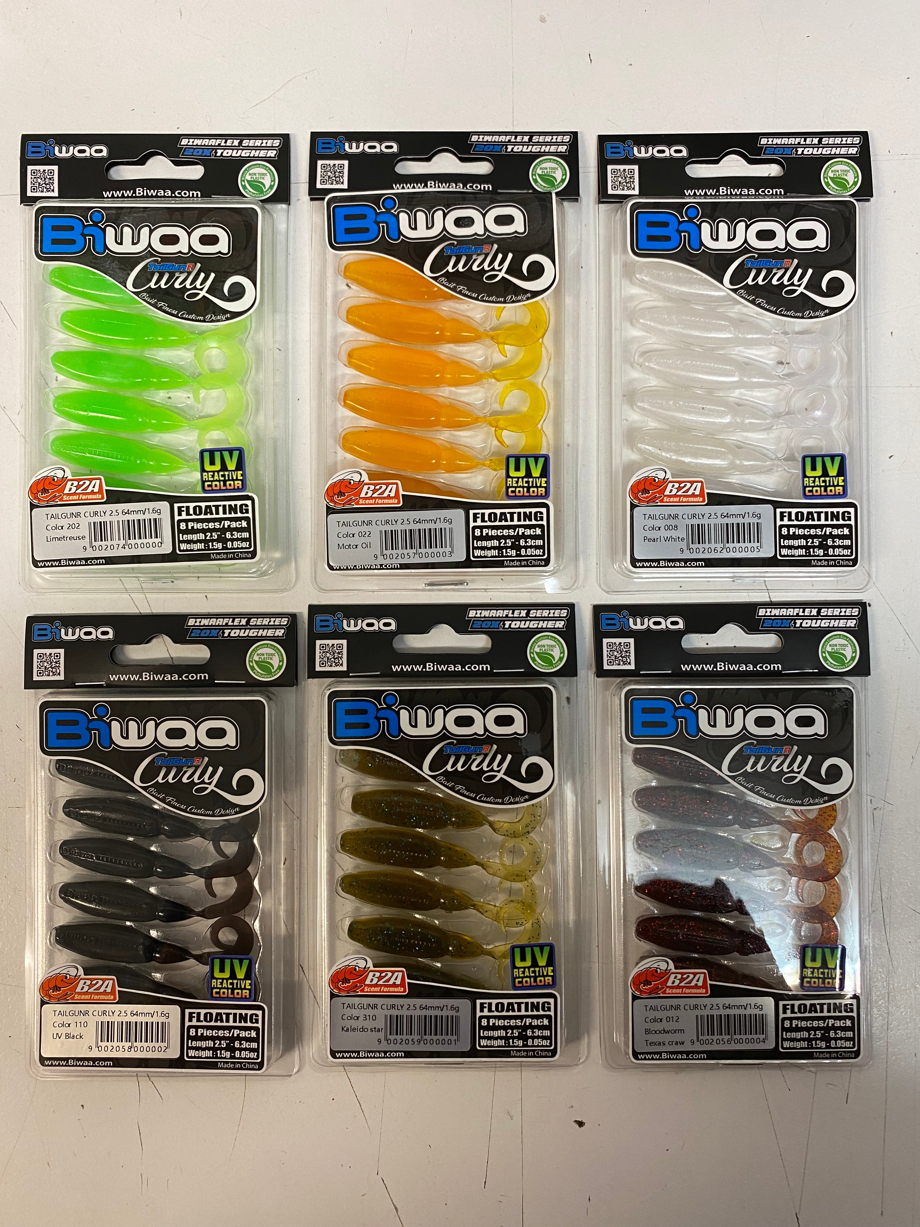 Biwaa TailGunR Curly Grub - - Mansfield Hunting & Fishing - Products to prepare for Corona Virus