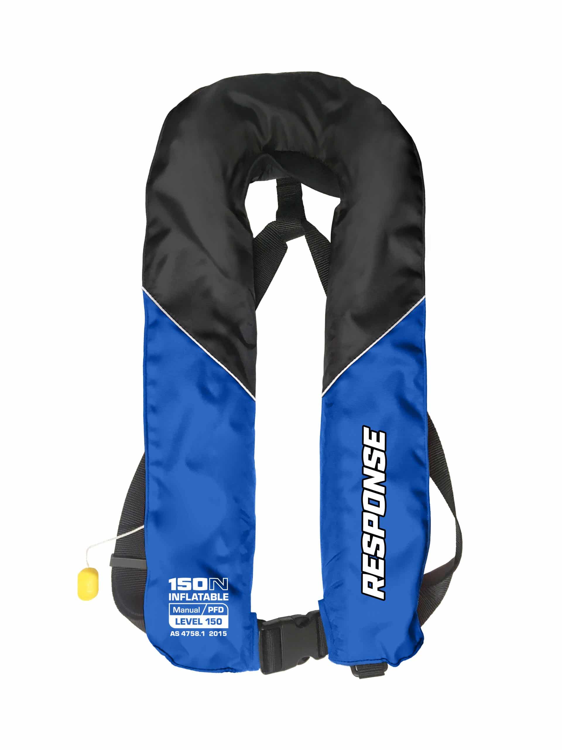 Response Manual Inflatable Adult PFD - BLUE - Mansfield Hunting & Fishing - Products to prepare for Corona Virus