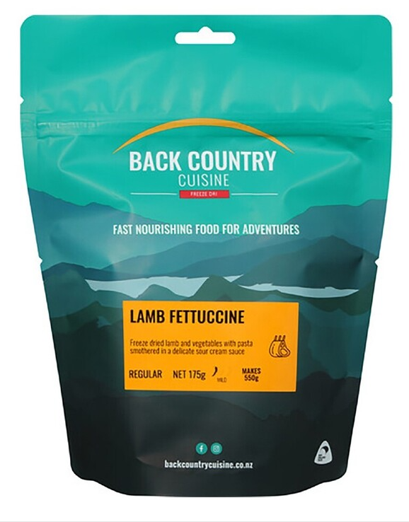Back Country Cuisine - Lamb Fettucine -  - Mansfield Hunting & Fishing - Products to prepare for Corona Virus