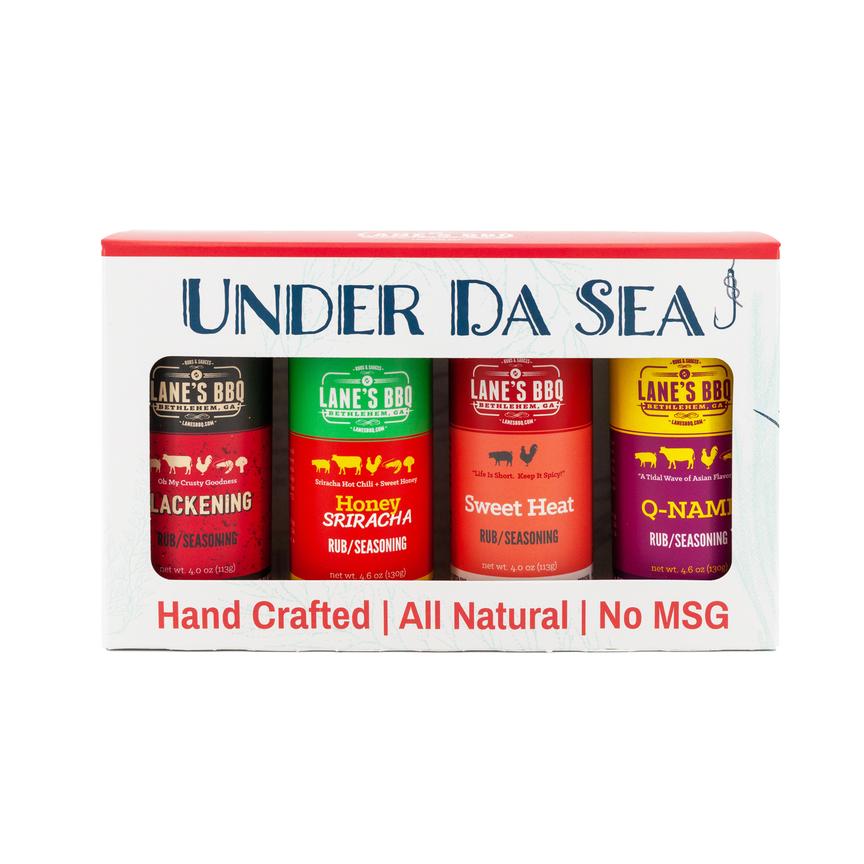 Lanes Small 4 Rub Gift Pack - Seafood Themed -  - Mansfield Hunting & Fishing - Products to prepare for Corona Virus