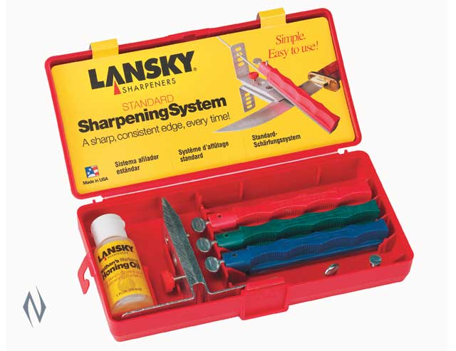 Lansky Knife Sharpening System Standard 3 Stone - - Mansfield Hunting & Fishing - Products to prepare for Corona Virus