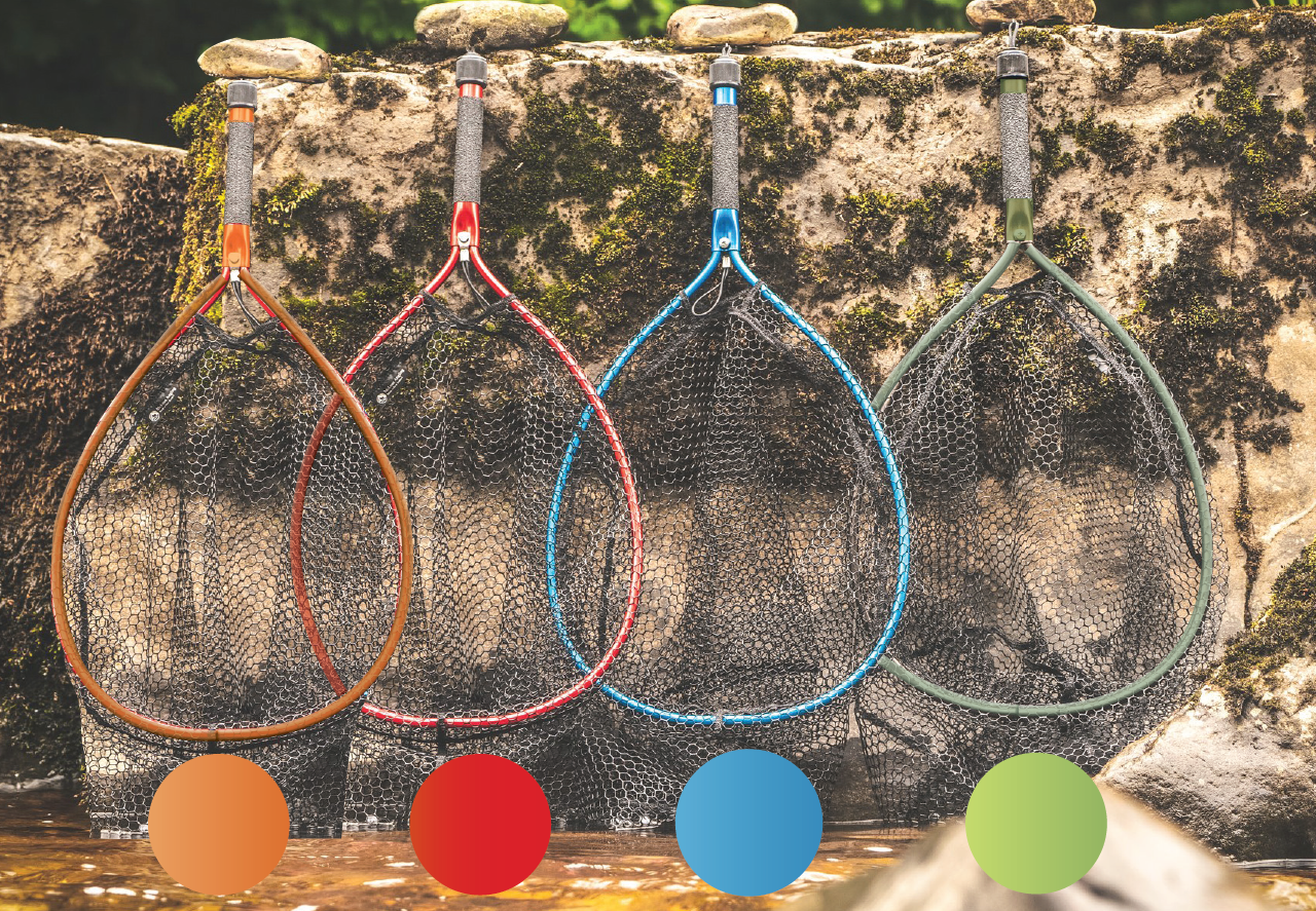 McLean Short Handle Weigh Net Rubber Mesh - Olive -  - Mansfield Hunting & Fishing - Products to prepare for Corona Virus