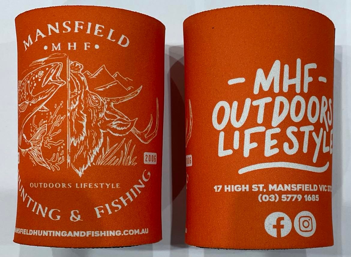 MHF Stubby Holder - Various Colours - ORANGE - Mansfield Hunting & Fishing - Products to prepare for Corona Virus