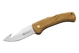 Maserin Safari Line Knife - 90mm Blade With Gut Hook - - Mansfield Hunting & Fishing - Products to prepare for Corona Virus