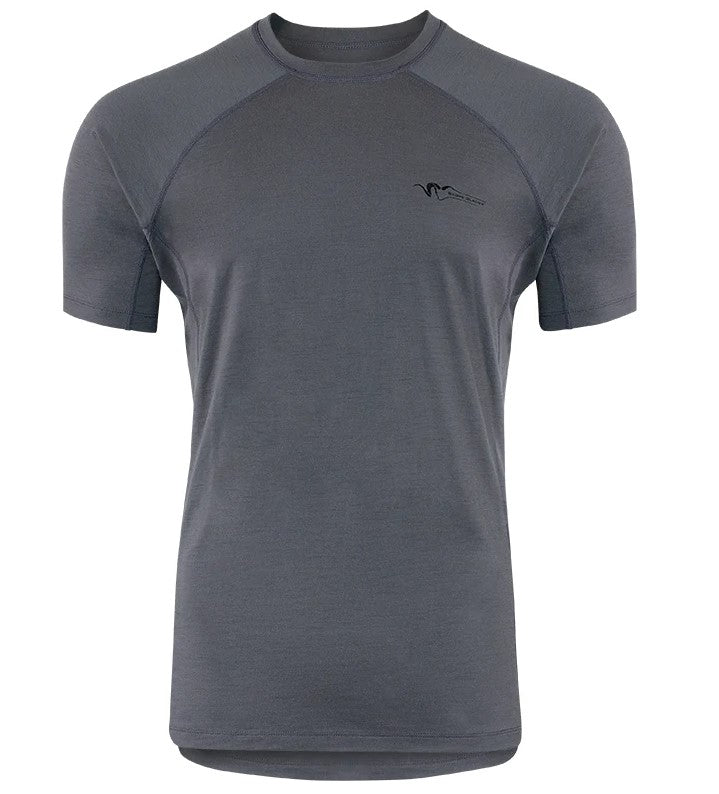 Stone Glacier Chinook Merino Crew Short Sleeve - 2XL / Granite Grey - Mansfield Hunting & Fishing - Products to prepare for Corona Virus