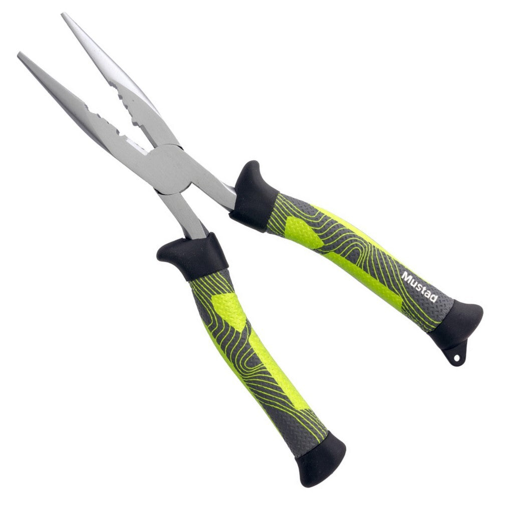 Mustad Green 8 Inch Straight Nose Plier -  - Mansfield Hunting & Fishing - Products to prepare for Corona Virus