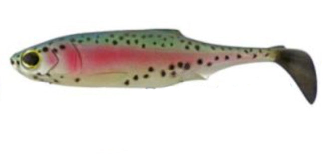 Biwaa Submission 5 Inch Shad 3 Pack - Gold Perch - RAINBOW TROUT - Mansfield Hunting & Fishing - Products to prepare for Corona Virus