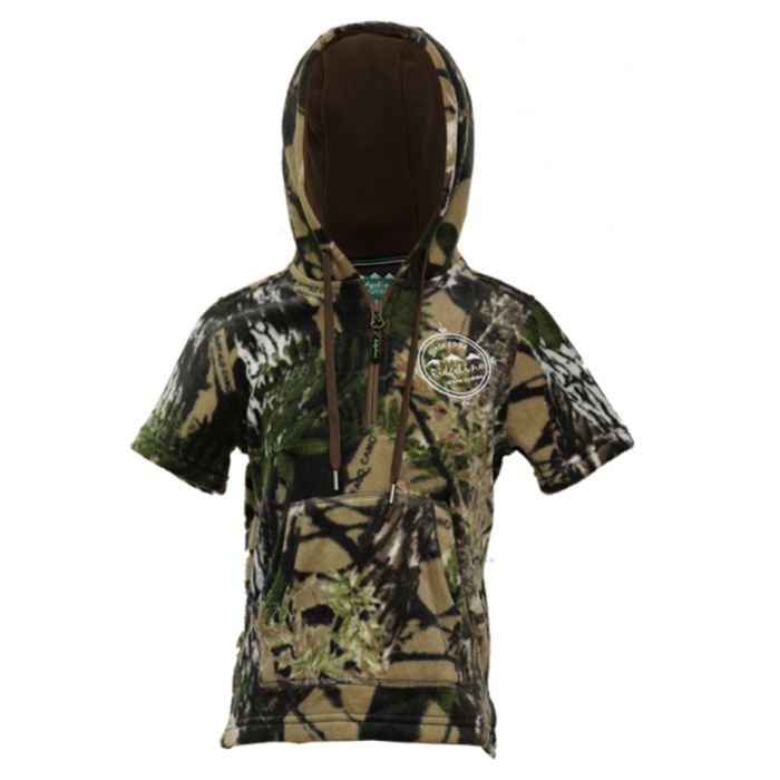 Ridgeline Kids Little Weapon S/S Hoodie - Buffalo Camo - .5YR / BUFFALO CAMO - Mansfield Hunting & Fishing - Products to prepare for Corona Virus