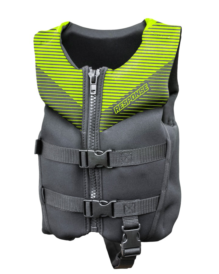 Response Neo 50S Child/Youth Life Jacket - 12-25KG / BLACK/GREEN - Mansfield Hunting & Fishing - Products to prepare for Corona Virus