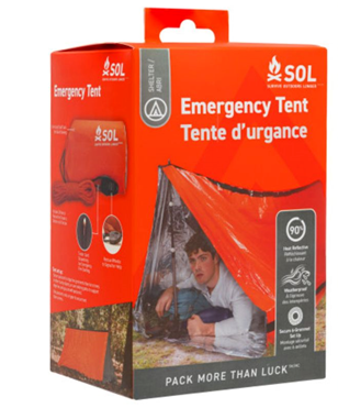 SOL Emergency Tent - - Mansfield Hunting & Fishing - Products to prepare for Corona Virus