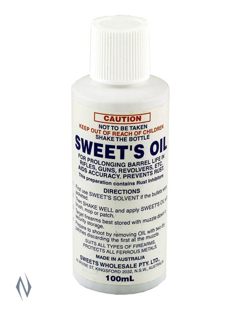 Sweets Oil 100ml - - Mansfield Hunting & Fishing - Products to prepare for Corona Virus