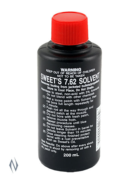 Sweets 7.62 Solvent 7.62 200ml - - Mansfield Hunting & Fishing - Products to prepare for Corona Virus