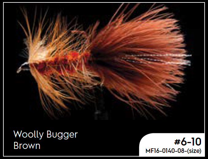 Manic Woolly Bugger - Brown - - Mansfield Hunting & Fishing - Products to prepare for Corona Virus