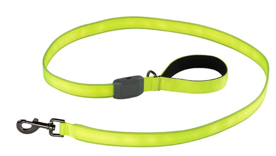 Nitedog Rechargeable Led Leash - Lime Green - - Mansfield Hunting & Fishing - Products to prepare for Corona Virus