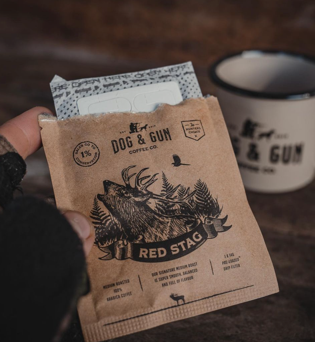Dog & Gun Coffee Pre Loaded Drip Filters 7pk - RED STAG - Mansfield Hunting & Fishing - Products to prepare for Corona Virus